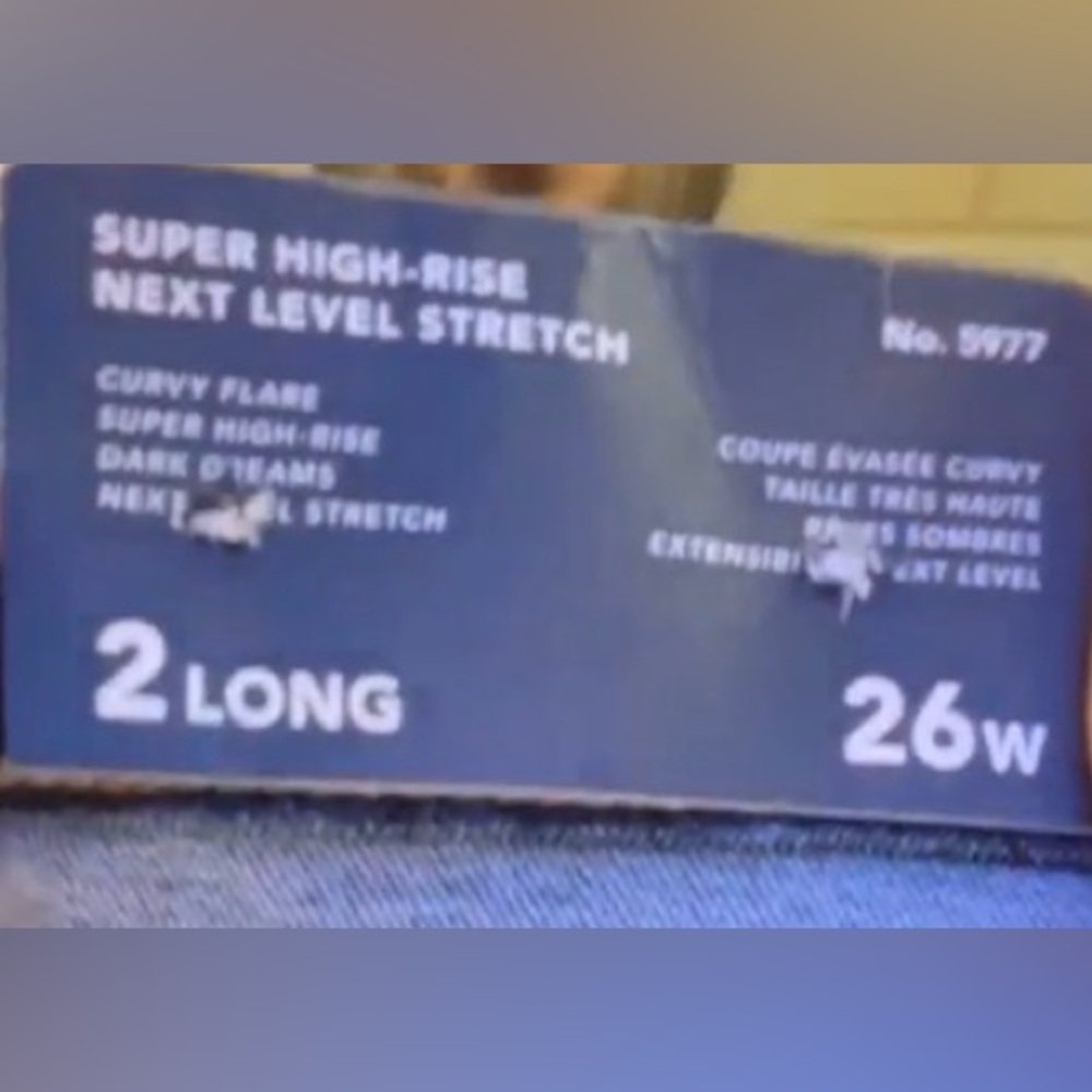 AE Next Level Curvy Super High-Waisted Flare Jean 2Long 26W - Picture 6 of 9